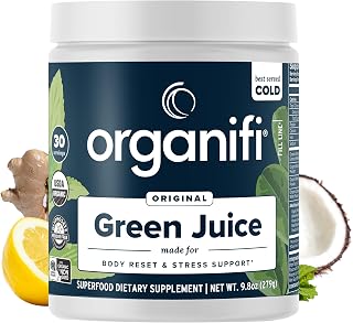 Organifi Green Juice Powder Supports Healthy Weight and BMI, 1 Pack