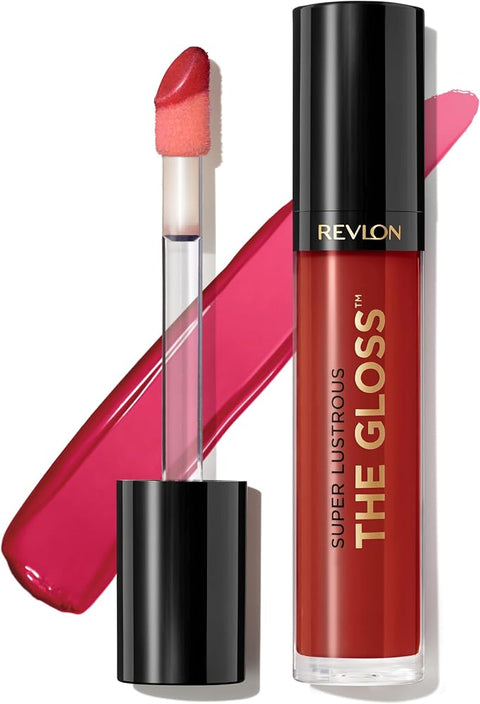 Revlon Super Lustrous Lip Gloss, Non-Sticky, Hydrating, High Shine Finish, 247 Desert Spice, 0.13 oz