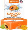 Kojic Acid Soap for Hyperpigmentation – Skin Brightening Kojic Papaya Face and Body Wash – Dark Spot Soap Reduces Acne, Scars, and Evens Skin Tone – Turmeric Facial Cleanser for Brighter Glowing Look