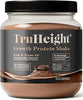 TruHeight Growth Protein Shake (Chocolate Milk Flavor, Whey) Tall Nutrition for Natural Growth & Development - Protein Powder for Kids & Teens, Weight Gain Drinks - Picky Eater Vitamin, Taller Ages 4+