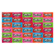 Variety Pack Now and Later Candy, 30 Individually Wrapped Pieces, 5 Each of Strawberry, Blue Raspberry, Tropical Punch, Watermelon, Apple, Cherry, 0.93 oz - Bulk Chewy Candies for Sharing or Snacking
