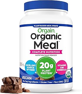 Orgain Organic 20g Meal Protein Powder, Vegan, Chocolate Fudge, 2.01 lb