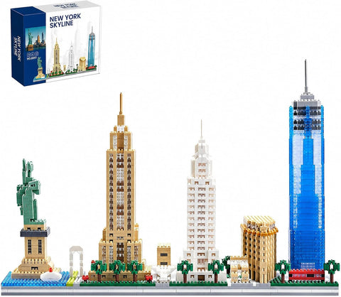 New York Skyline Architecture Micro Mini Building Block Set 3452Pcs