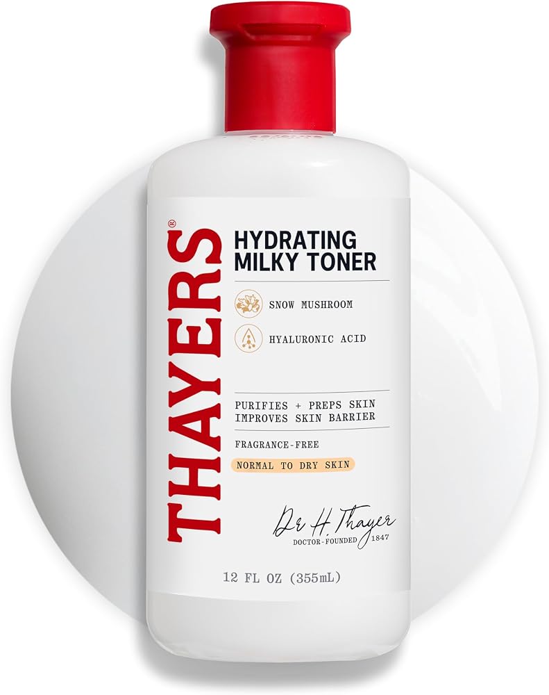 Thayers Milky Hydrating Face Toner with Snow Mushroom Tremella, 12 Fl Oz - Personal Care