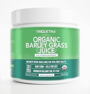 Organic Barley Grass Juice Powder - Raw & BioActive Form, Gluten Free