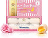Victoria Egg White Rose Face Soap, Face Soap for Dry Skin, 1.76 oz 6 Bars - Personal Care