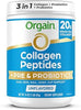 Orgain 20g Collagen Peptides + Prebiotic & Probiotics Powder, 1lb