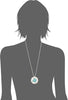The Sak womens Semi-Precious Irregular Stone Turquoise Pendant Necklace - Image 2