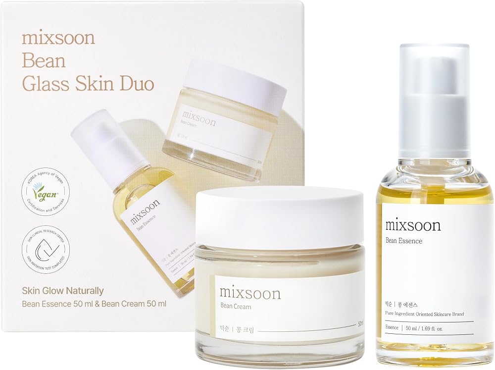 Bean Glass Skin Duo - Hydrating Essence & Cream Set for Glass Skin - Personal Care