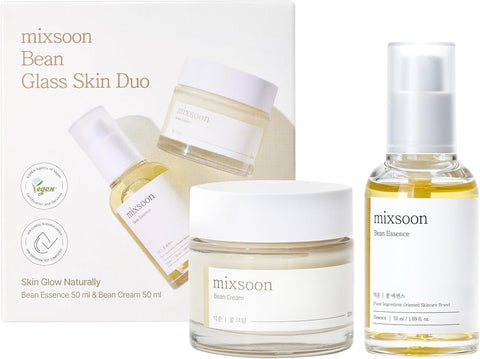 Bean Glass Skin Duo - Hydrating Essence & Cream Set for Glass Skin - Personal Care