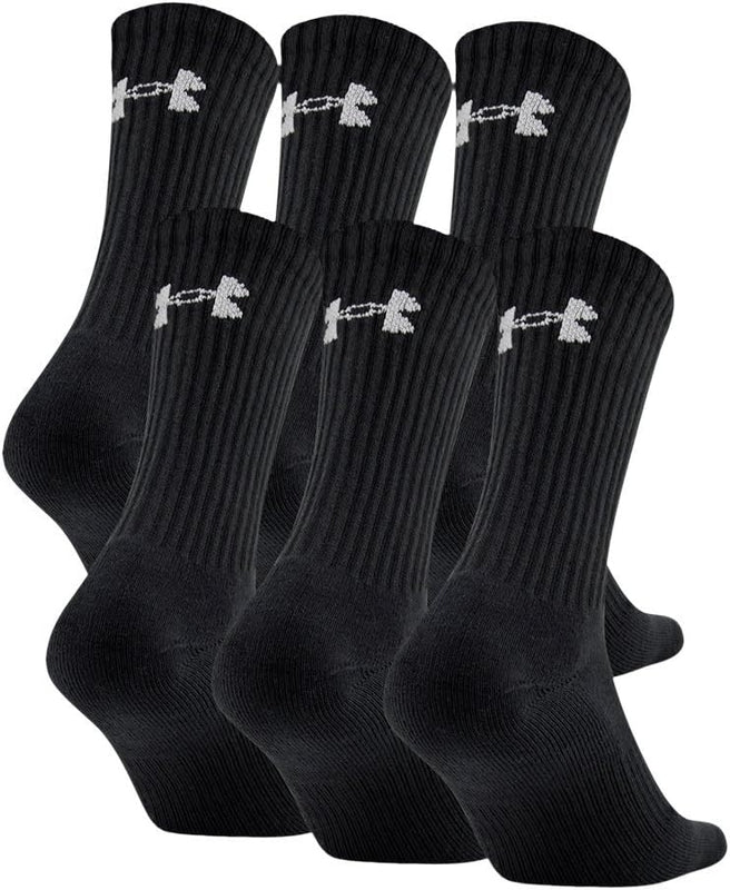 Under Armour Charged Cotton 2.0 Crew Socks 6-Pack