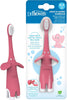 Dr. Brown's Infant-to-Toddler Toothbrush, Pink Elephant, 0-3 Years - Image 1