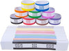 LLIKED Money Band Bundles Self Sealing Currency Straps for Bill Wrappers (9 Colors - 720 Assorted)