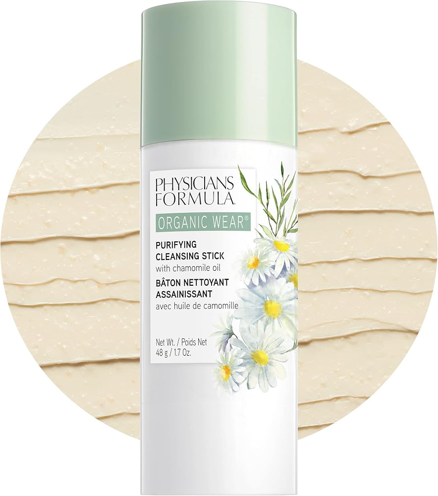 Makeup Remover By Physicians Formula Organic Wear Natural Purifying Cleansing Makeup Remover Balm Stick, Exfoliating, Dermatologist Tested, Clinicially Tested