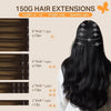 DOORES Clip in Hair Extensions Human Hair, Fast 5 Minutes Installation - Image 2
