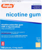Rugby Polacrilex 4mg Nicotine Gum - Original Flavor, Quit Smoking and Vaping Aid, Sugar-Fr - Image 1