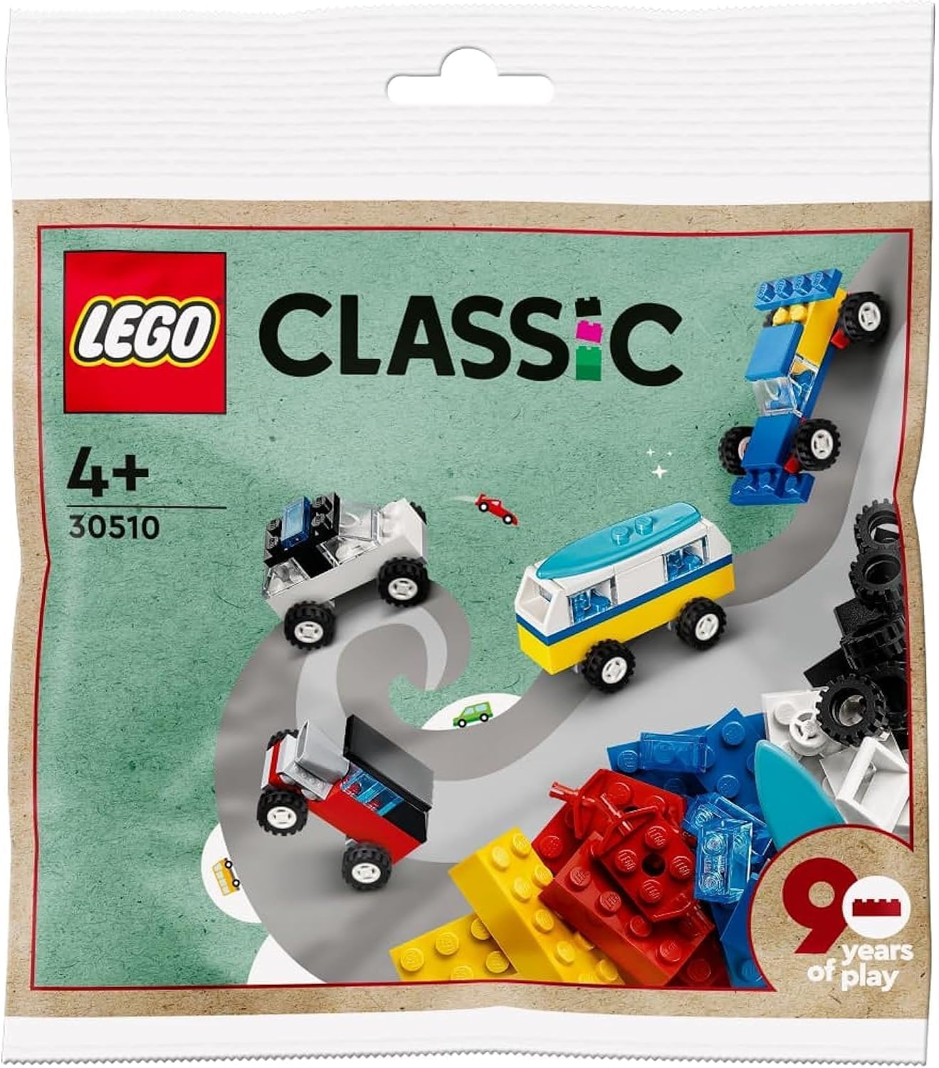 Lego 30510 Classic 90 Years of Cars 71 pcs Polybag Ages 4+ Building Toy