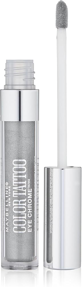 Maybelline Color Tattoo Eye Chrome Eyeshadow, Silver Spark, 0.11 fl. oz.