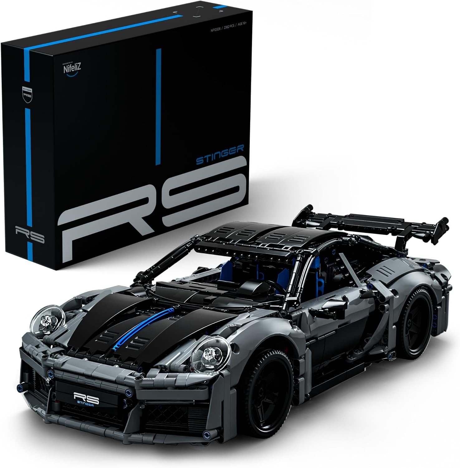 Nifeliz Stinger RS Sports Car Building Set, NF10328