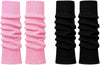 Moret Kids Girls' Ballet and Dance 2-Pack Soft Ribbed Knit Legwarmers - Combination Pack ( - Image 2