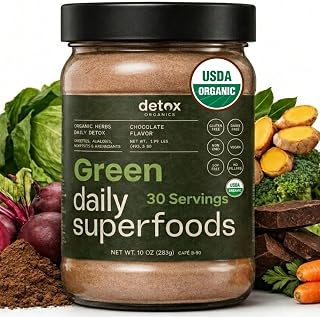 Chocolate Super Greens Powder, 30 Servings