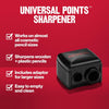 Revlon Universal Points Makeup Sharpener, Black, 1 Count - Image 3