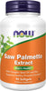 NOW Supplements, Saw Palmetto Extract, Pumpkin Seed Oil, Zinc, 90 Softgels - Image 1