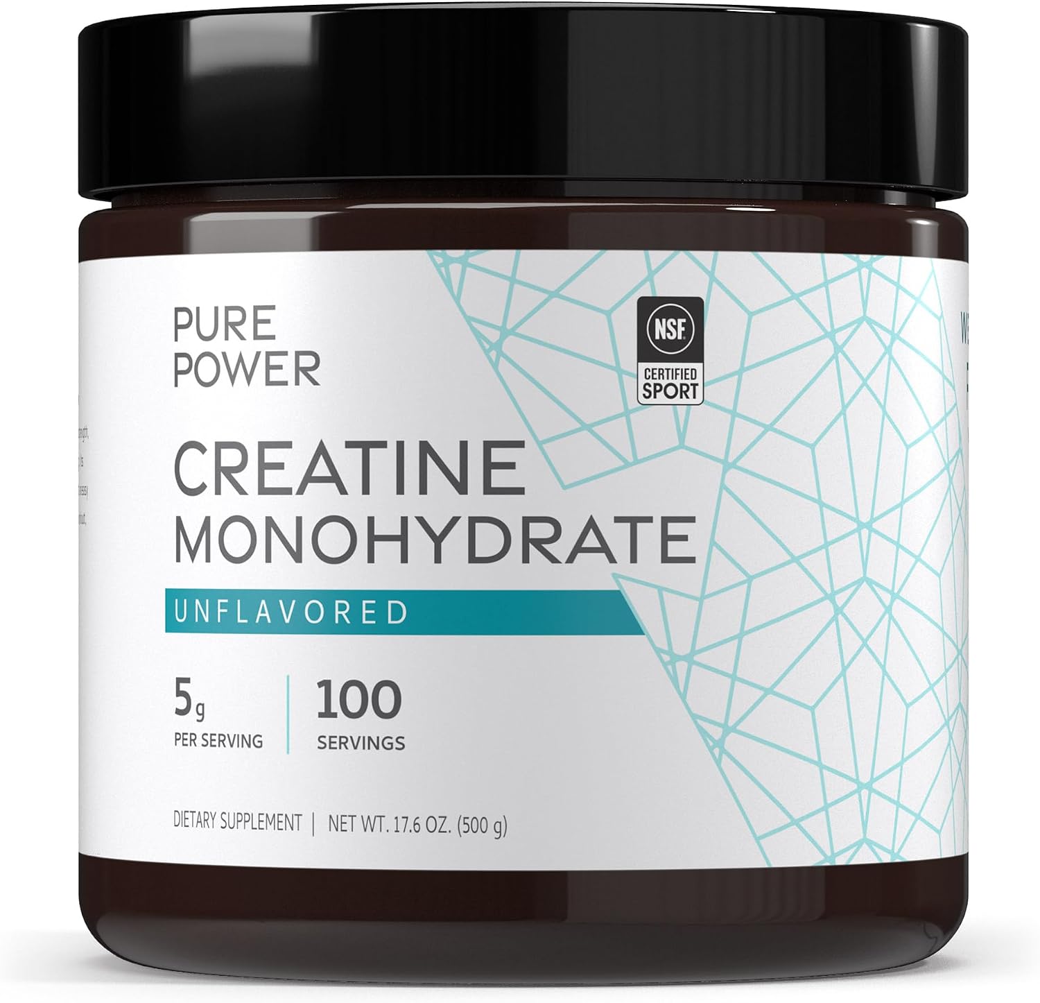 Dr. Mercola Pure Power Creatine Monohydrate, 17.60 oz (100 Servings)