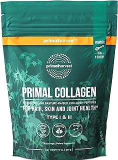 Primal Harvest Collagen - Powdered Daily Supplement, Dairy & Gluten Free