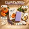 Okari Persimmon Soap for Body Odor, Persimmon Tannin Deodorizing Soap Bar with Lavender Sc - Image 3