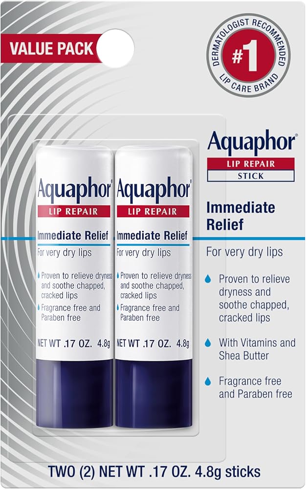Aquaphor Lip Repair Stick, Value Pack, 2 x 0.17 OZ