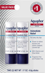 Aquaphor Lip Repair Stick, Value Pack, 2 x 0.17 OZ