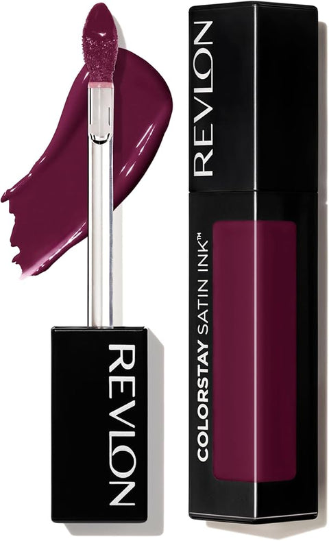Revlon ColorStay Satin Ink Liquid Lipstick, 0.17 fl oz (Black Cherry) - Lip Makeup - Beauty