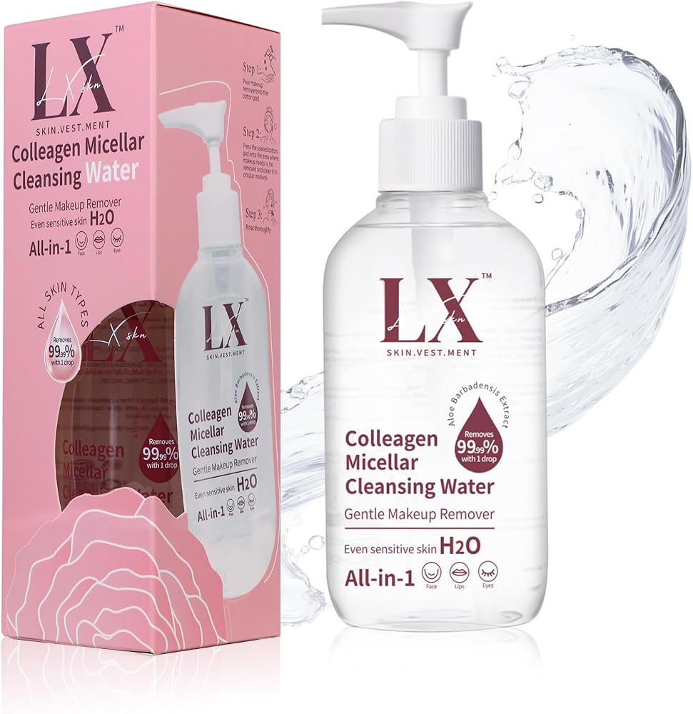 H2O Micellar Water - Makeup Remover Liquid For Eye, Lip & Face Makeup, Hydrating Facial Cleanser Non-Greasy Suitable for All Skin Types - Personal Care