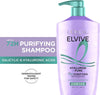 L'Oreal Paris Elvive Hyaluron + Pure Shampoo and Conditioner Set, Clarifying Shampoo and R - Image 3