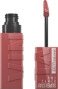Maybelline Super Stay Vinyl Ink Longwear No-Budge Liquid Lipcolor Makeup, Highly Pigmented Color and Instant Shine, Cheeky, Rose Nude Lipstick, 0.14 fl oz, 1 Count
