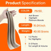 Full Shine Itip Human Hair Extensions, Brown Blonde Highlights 18 Inch - Image 4