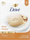 Dove Shea Butter Beauty Bar Soap 8 Count, Cleanser, 3.75 oz I beauty bar