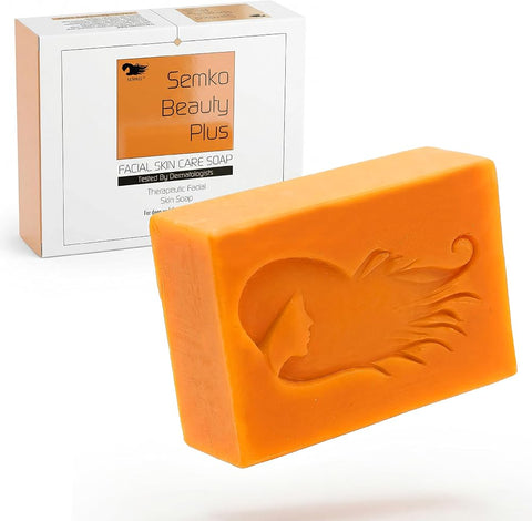 Facial Treatment Cleansing soap – SEMKO Skin Polishing Pro Deep Pore Cleanser for Smooth Radiant Skin, Dermatologically Tested Daily Skincare Bar 135g