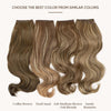 SARLA Invisible Wire Hair Extensions with 3 Clips Short Synthetic Wavy Curly Hairpiece Adj - Image 2