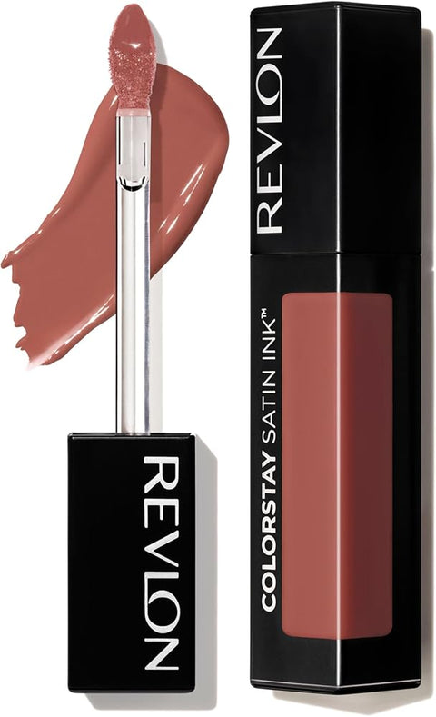 Revlon ColorStay Satin Ink Lipstick, 006 Eyes on You, 0.17 fl oz Longwear Liquid Lipcolor with Rich Satin Sheen and Moisturizing Formula - Lip Makeup - Beauty