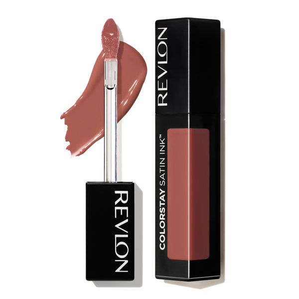 Revlon Liquid Lipstick, Face Makeup, ColorStay Satin Ink, Longwear Rich Lip Colors, Formulated with Black Currant Seed Oil, 006 Eyes on You, 0.17 Fl Oz