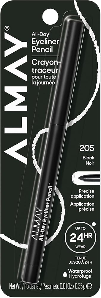 Almay All-Day Eyeliner Pencil, 205 Black, 0.01 oz