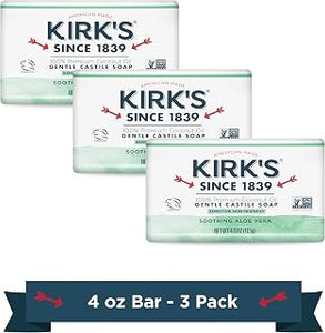 Kirks Aloe Vera Castile Soap Bar , 12 Ounce - Personal Care