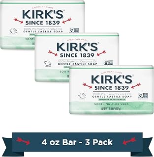 Kirks Aloe Vera Castile Soap Bar , 12 Ounce - Personal Care