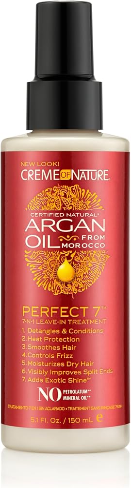 Creme of Nature Argan Oil from Morocco Perfect 7 7-in-1 Leave-in, 5.1 fl oz
