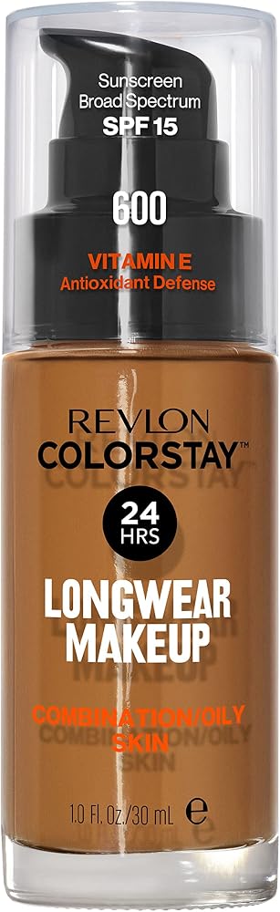Revlon Colorstay Longwear Makeup Combo/Oily, 600 Cinnamon, 1 fl oz
