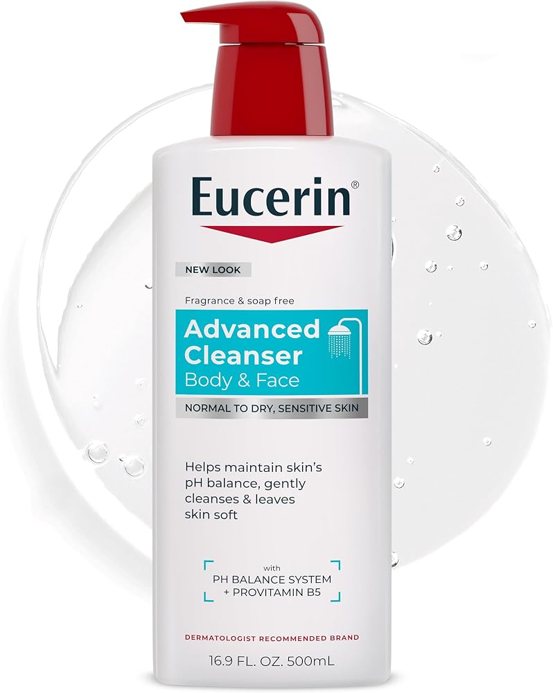 Eucerin Advanced Repair Body and Face Cleanser, 16.9 FL OZ - Personal Care