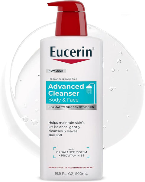 Eucerin Advanced Repair Body and Face Cleanser, 16.9 FL OZ - Personal Care
