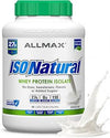 ALLMAX ISONATURAL Protein Isolate Powder, Unflavored, 5 lb, 78 Servings
